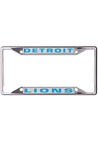 Detroit Lions Metallic Inlaid License Plate Frame - Blue
