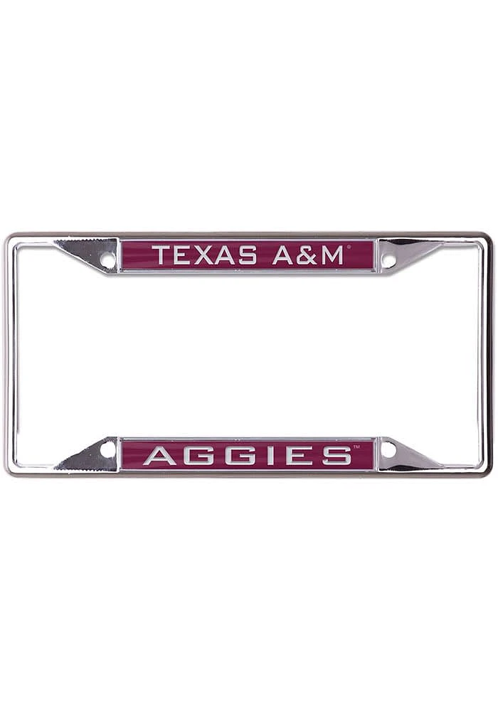 Texas A&M Aggies Metallic Inlaid License Plate Frame - Maroon