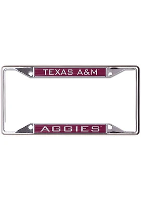 Texas A&M Aggies Metallic Inlaid License Plate Frame - Maroon