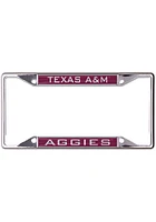 Texas A&M Aggies Metallic Inlaid License Plate Frame - Maroon