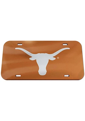 Texas Longhorns Burnt Orange Team Color Car Accessory License Plate