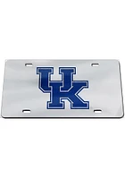 Kentucky Wildcats Silver Glitter Logo Car Accessory License Plate