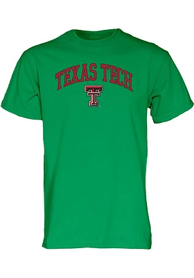 Texas Tech Red Raiders Green Arch Mascot Short Sleeve T Shirt