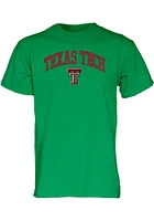 Texas Tech Red Raiders Green Arch Mascot Short Sleeve T Shirt