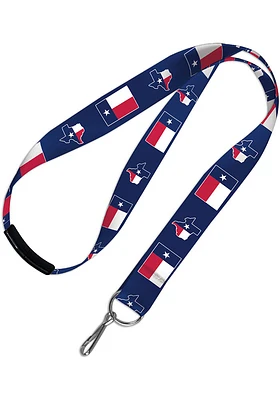 Texas Flag Lanyard - Blue