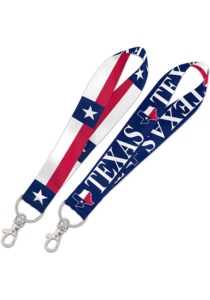 Texas Flag Design Lanyard - Blue