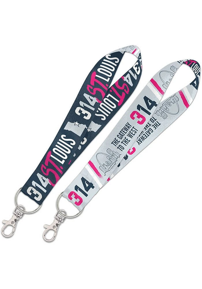 St Louis Skyline Lanyard - Blue