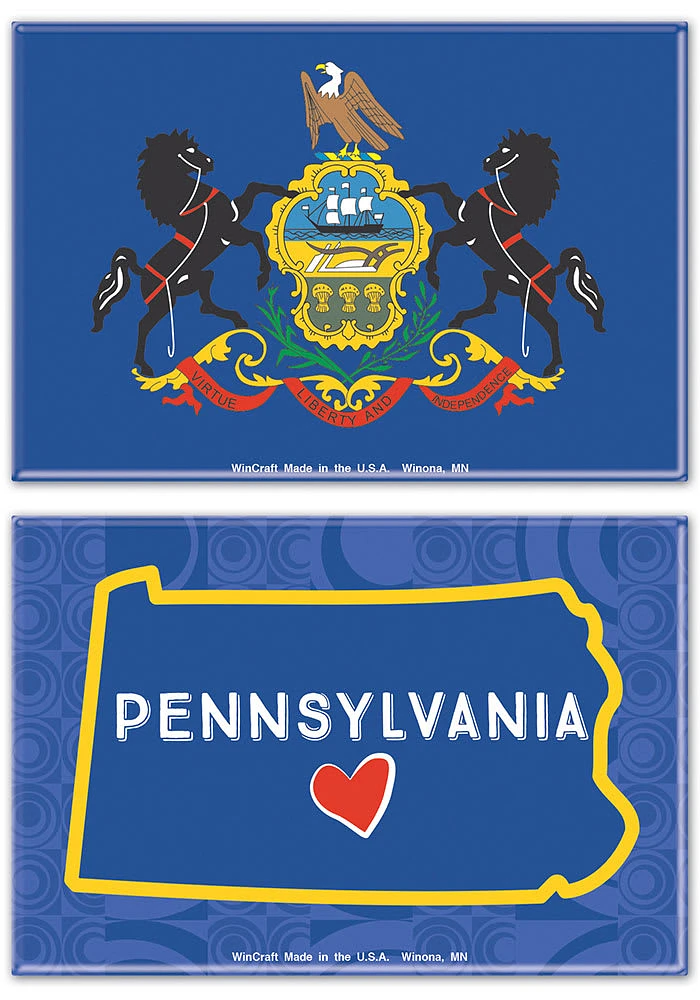 Pennsylvania Flag 2pk Magnet