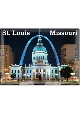 St Louis Skyline 3x4 Metal Magnet