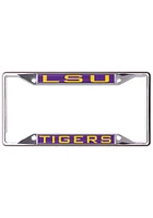 LSU Tigers Metallic Inlaid License Plate Frame - Purple