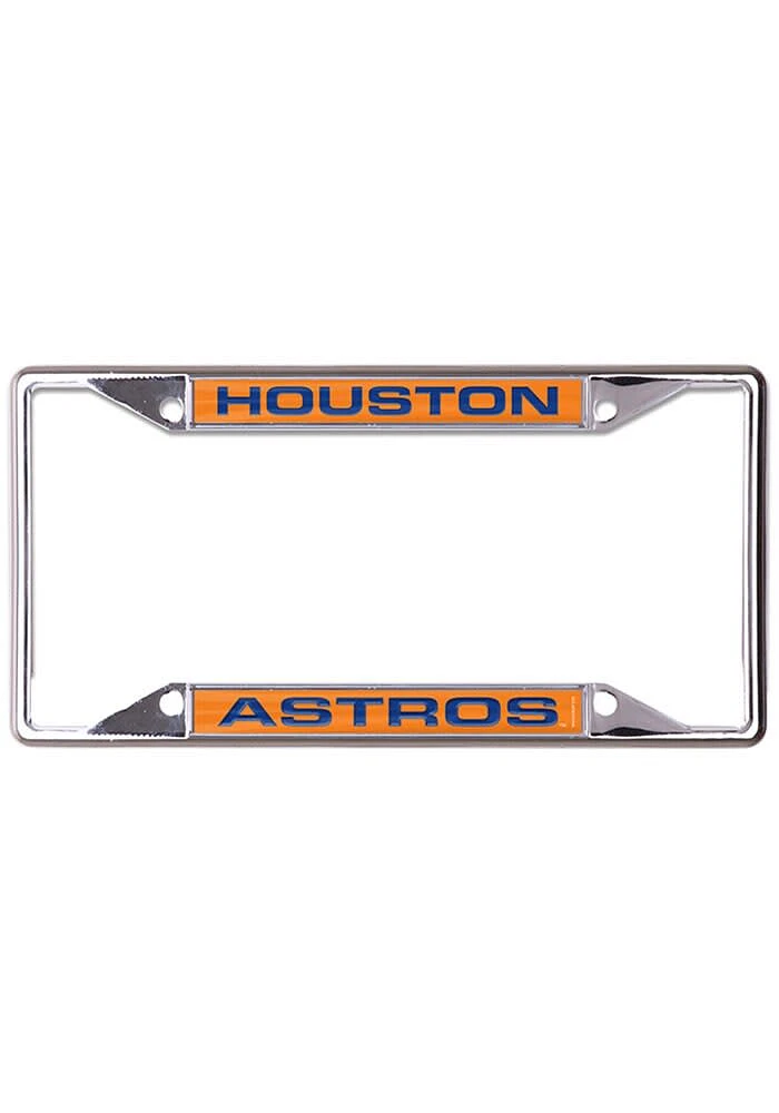 Houston Astros Metallic Inlaid License Plate Frame - Blue
