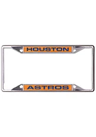 Houston Astros Metallic Inlaid License Plate Frame - Blue