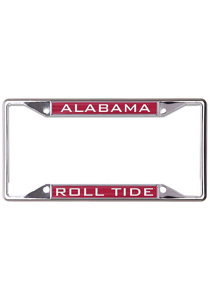 Alabama Crimson Tide Metallic Inlaid License Frame