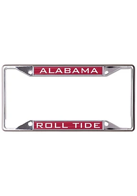 Alabama Crimson Tide Metallic Inlaid License Frame
