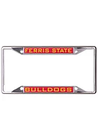 Ferris State Bulldogs Metallic Inlaid License Plate Frame - Red