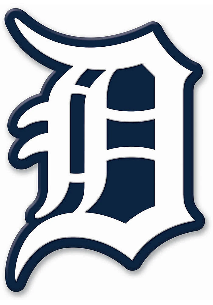 Detroit Tigers Flex Auto Decal - Navy Blue