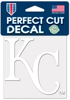 Kansas City Royals 4x4 White Auto Decal - White