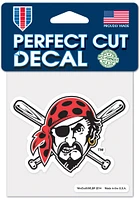 Pittsburgh Pirates 4x4 Jolly Roger Auto Decal - Yellow