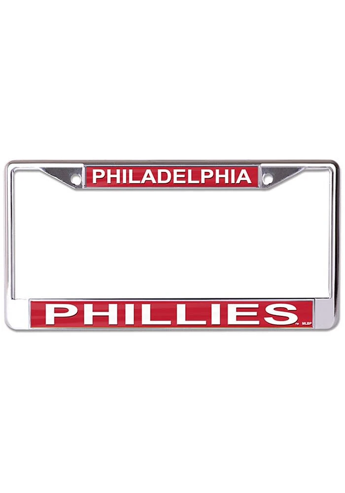 Philadelphia Phillies Metallic Printed License Plate Frame - Red