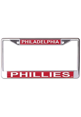 Philadelphia Phillies Metallic Printed License Plate Frame - Red