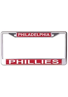 Philadelphia Phillies Metallic Printed License Plate Frame - Red