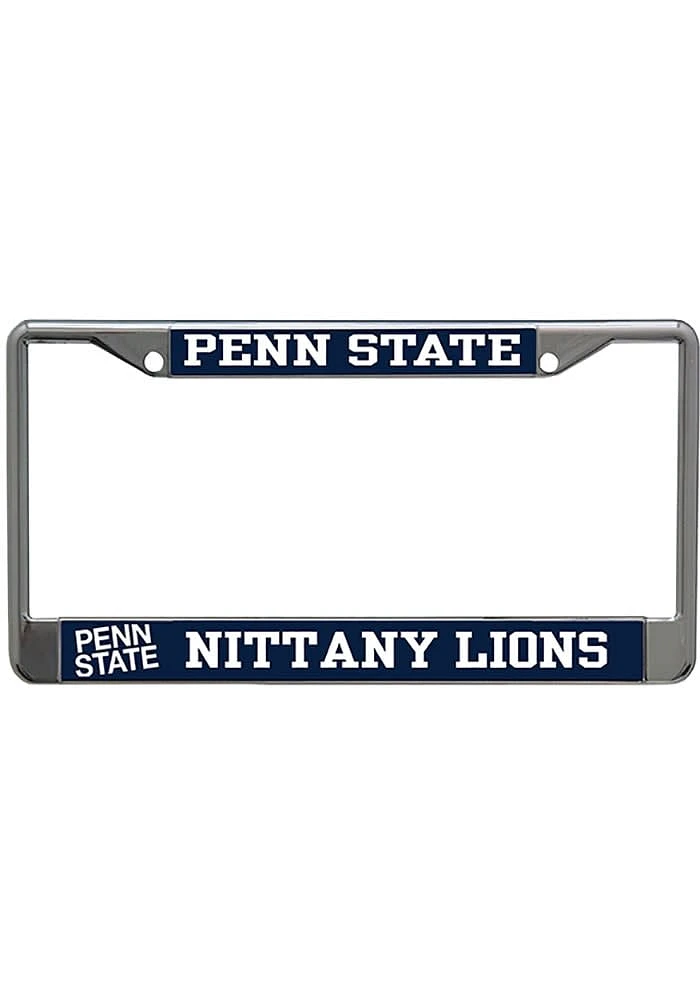Penn State Nittany Lions Metallic Printed License Plate Frame - Navy Blue