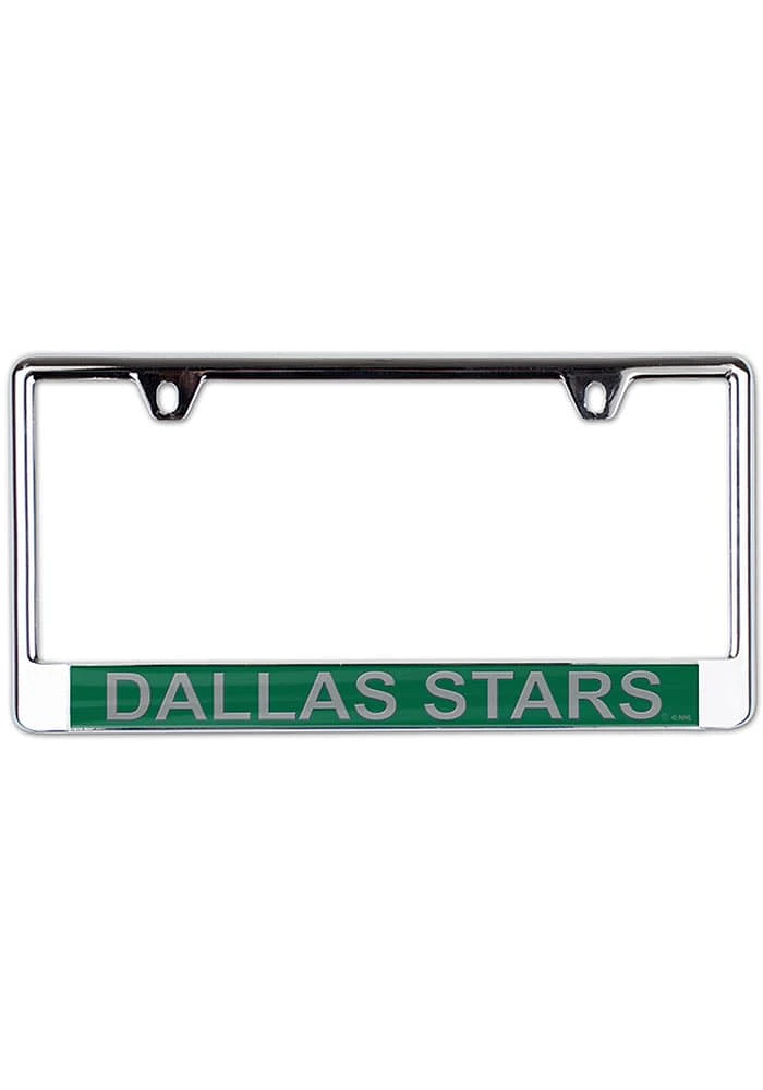 Dallas Stars Metallic Printed License Plate Frame - Green