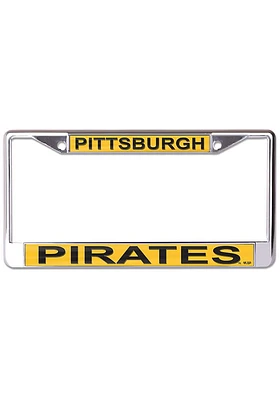 Pittsburgh Pirates Metallic Printed License Plate Frame - Yellow