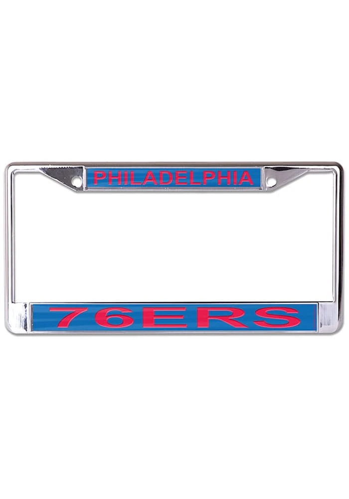 Philadelphia 76ers Metallic Printed License Plate Frame - Blue
