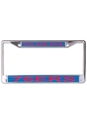 Philadelphia 76ers Metallic Printed License Plate Frame - Blue