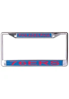 Philadelphia 76ers Metallic Printed License Plate Frame - Blue