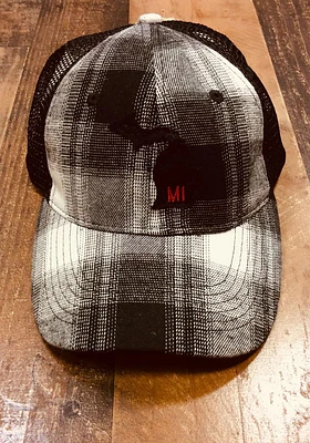 Michigan Parker Meshback Adjustable Hat - Black
