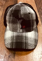 Michigan Parker Meshback Adjustable Hat - Black