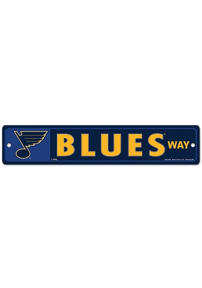 St Louis Blues Boulevard Sign - Blue