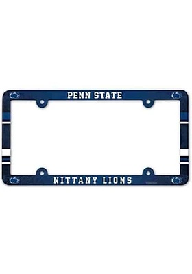 Penn State Nittany Lions Plastic Full Color License Plate Frame - Blue