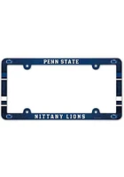 Penn State Nittany Lions Plastic Full Color License Plate Frame - Blue