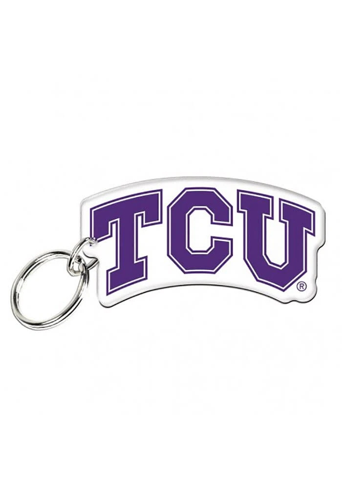 TCU Horned Frogs Premium Acrylic Keychain - Purple