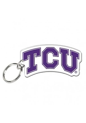 TCU Horned Frogs Premium Acrylic Keychain - Purple