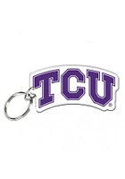 TCU Horned Frogs Premium Acrylic Keychain - Purple