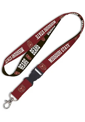 Missouri State Bears Team Logo Lanyard - Maroon