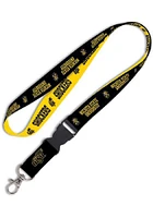 Wichita State Shockers 2 Color Buckle Black Lanyard - Black