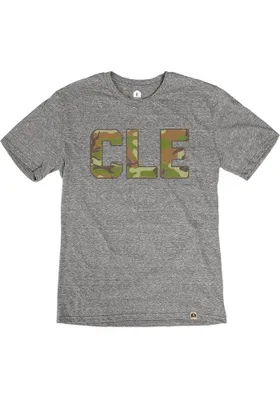 Cleveland Grey CLE Short Sleeve T Shirt