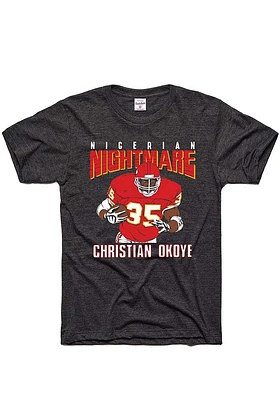 Christian Okoye Kansas City Black Nigerian Nightmare Short Sleeve Fashion Player T Shirt