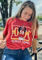 Derrick Thomas Kansas City Red Throwback Short Sleeve Fashion Player T Shirt