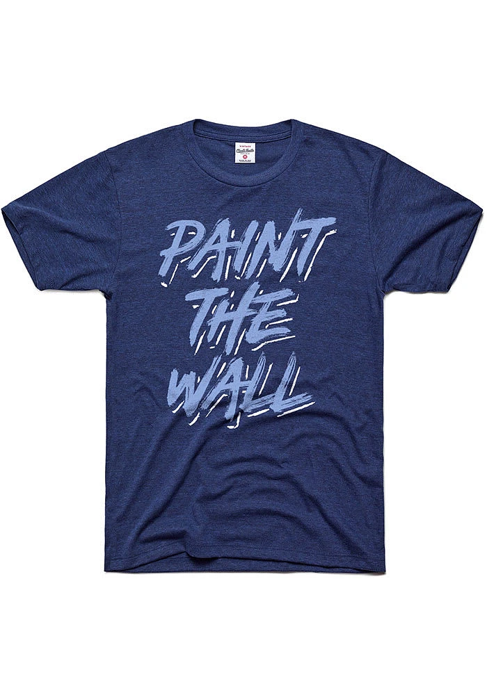 Charlie Hustle Sporting Kansas City Navy Blue Paint the Wall Short Sleeve Fashion T Shirt