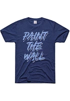 Charlie Hustle Sporting Kansas City Navy Blue Paint the Wall Short Sleeve Fashion T Shirt