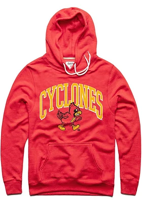 Charlie Hustle Iowa State Cyclones Mens Cardinal Vintage Arch Fashion Hood