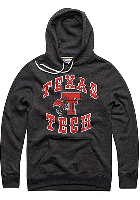Charlie Hustle Texas Tech Red Raiders Mens Black Vintage Fashion Hood