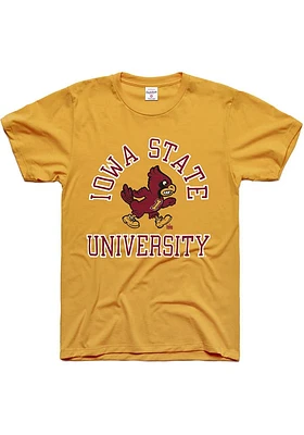 Charlie Hustle Iowa State Cyclones Gold Classic Short Sleeve Fashion T Shirt