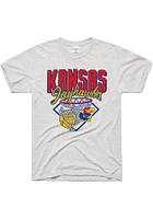 Charlie Hustle Kansas Jayhawks Ash Nothin But Net Short Sleeve Fashion T Shirt
